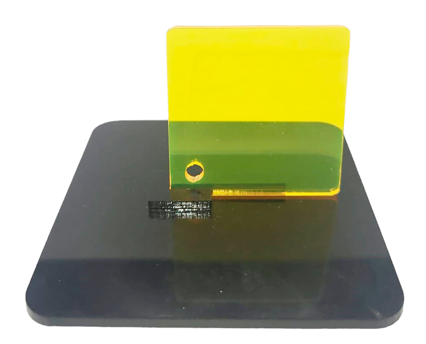 Lamina de acrílico transparente 3mm Amarillo